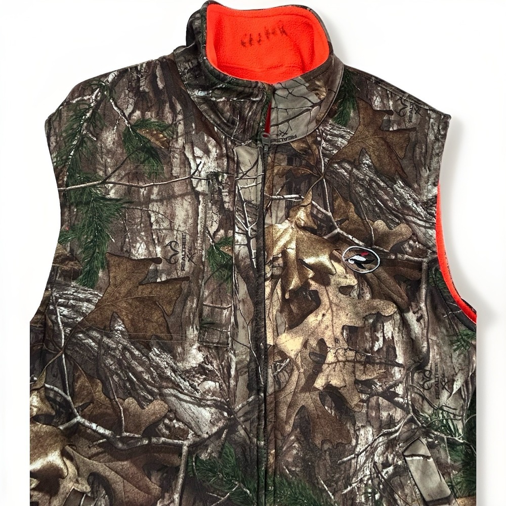 RedHead Reversible Blaze Orange Camouflage Hunting Vest Size S